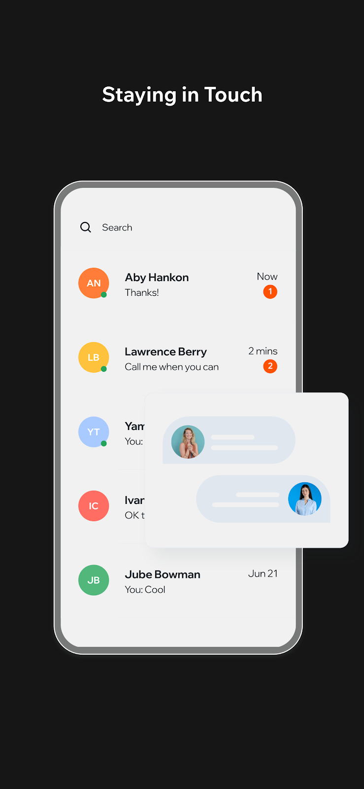 Staying in Touch: Real-Time Direct Messaging
