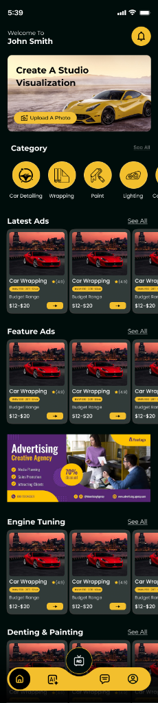 Interactive Marketplace & Services Hub
