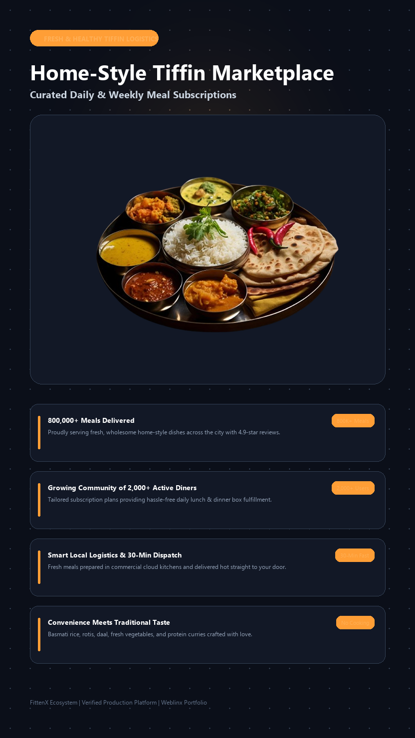 Home-Style Tiffin Marketplace - Daily Meal Subscription Discovery