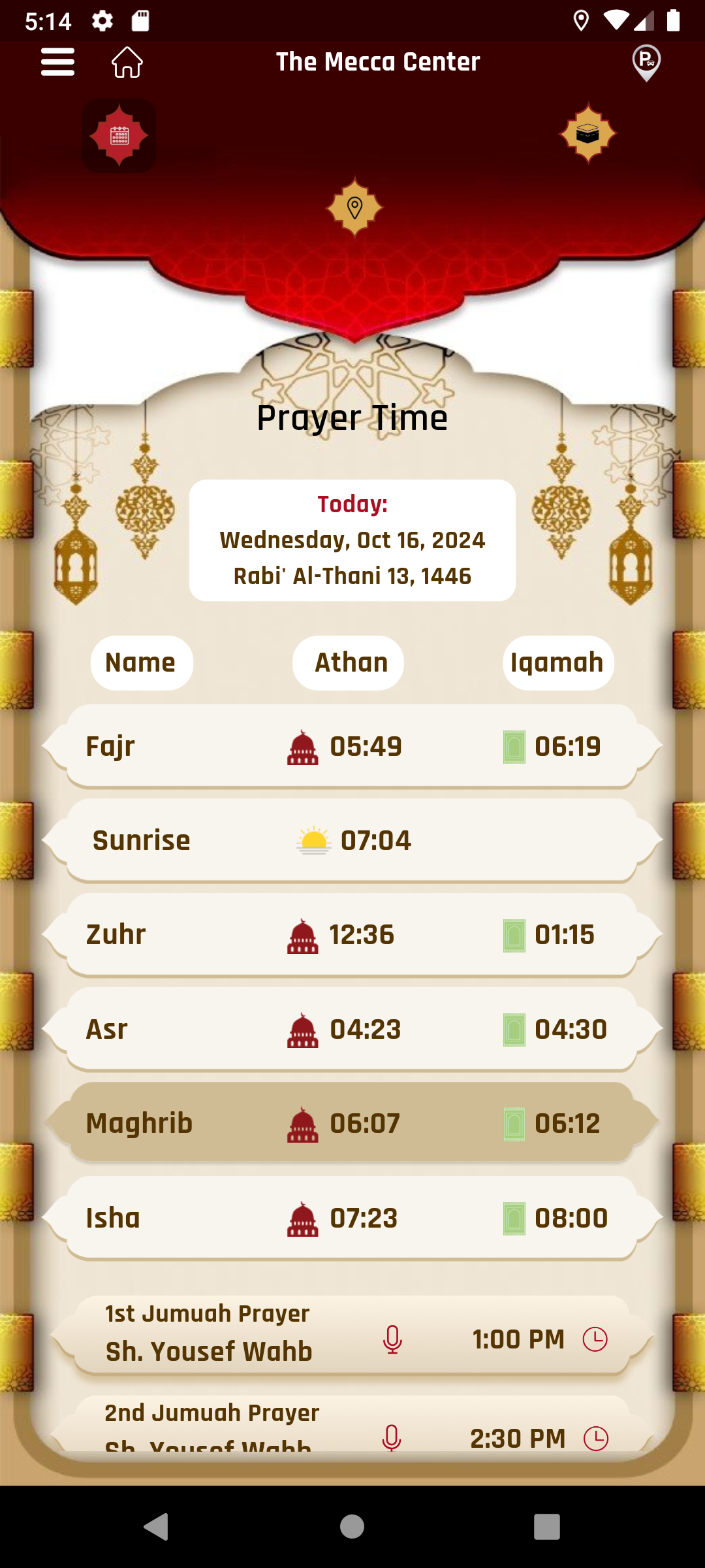 Prayer Times & Jumuah Schedule