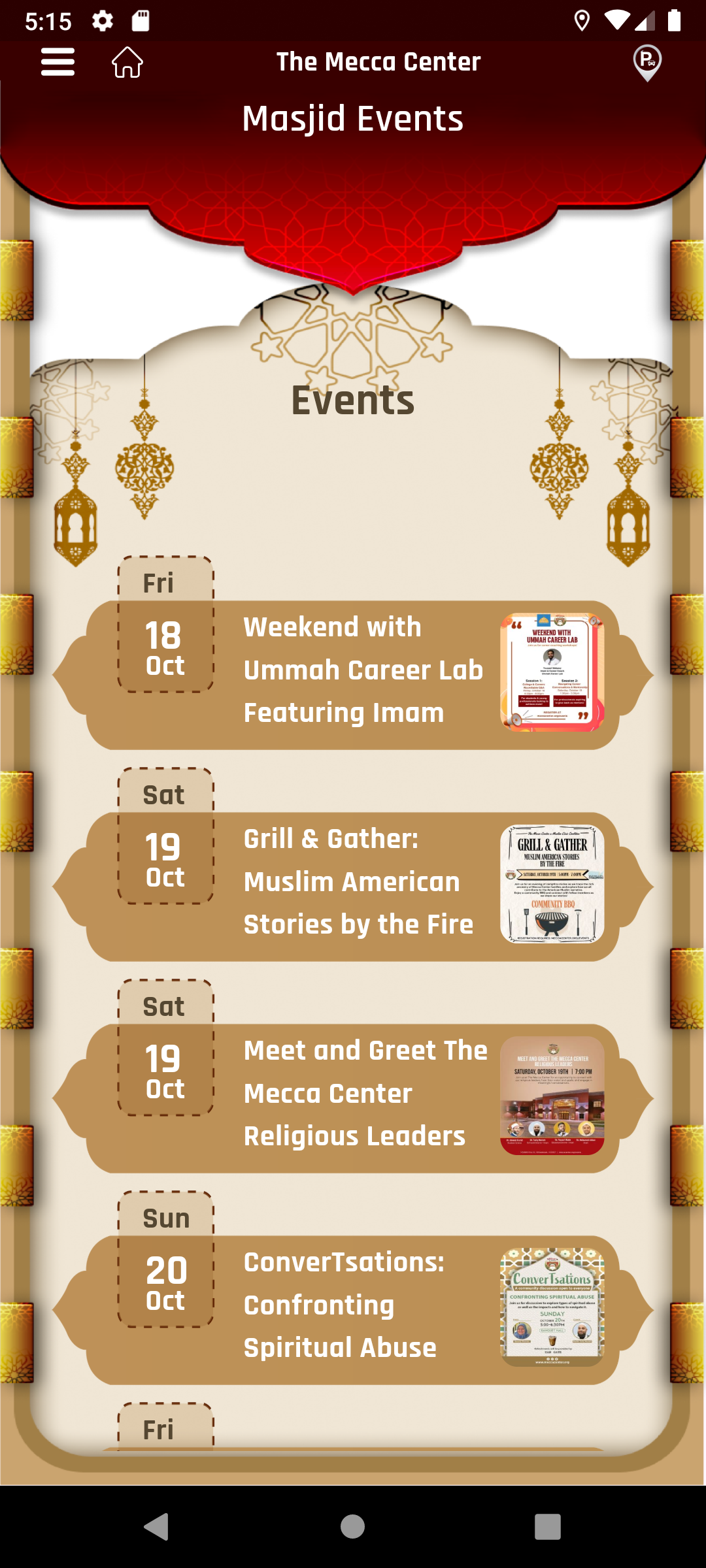 Masjid Events & Program Registration