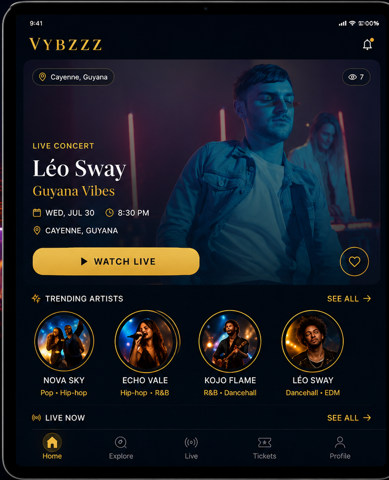 Live Broadcast Showcase & Video Teaser Hub