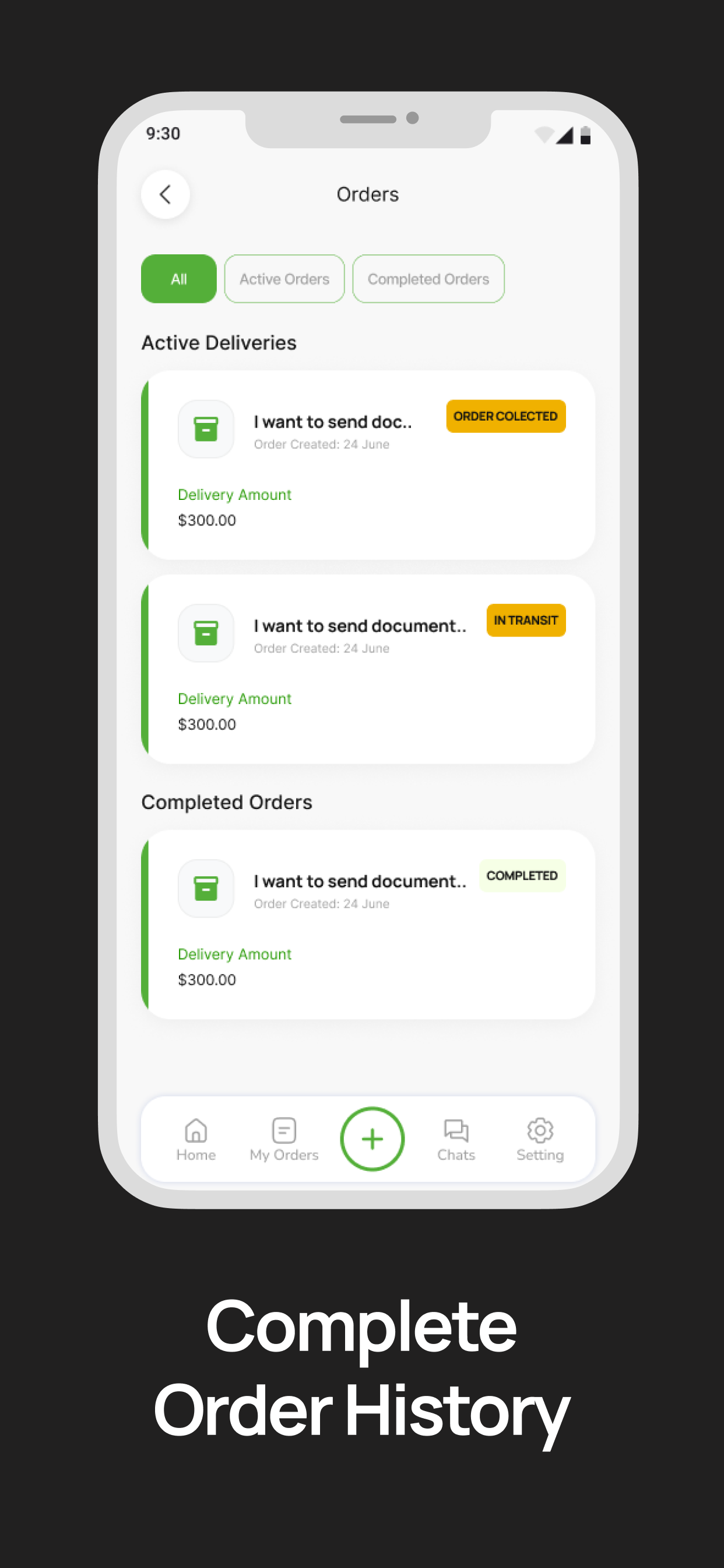 Multi-State Order Lifecycle & Status Tracking