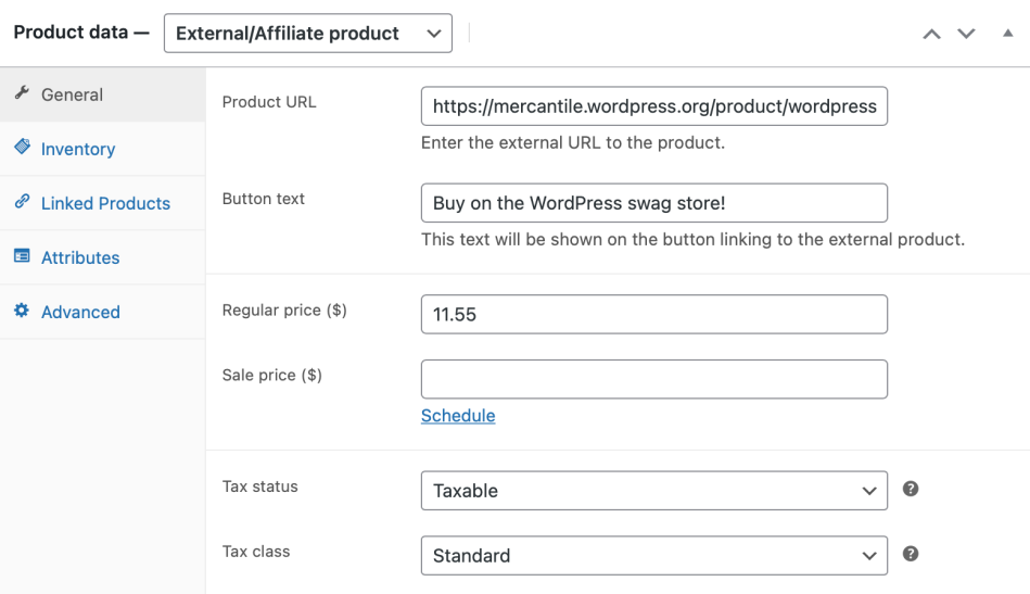 WooCommerce External Affiliate Product Creation